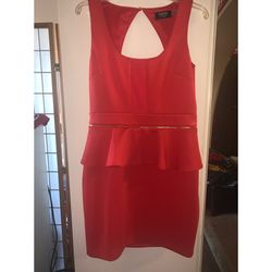 Womens Guess Peplum Dress