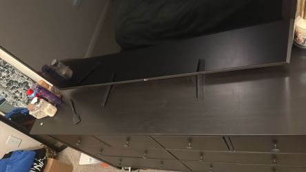 Black/brown 8 cabinet Dresser