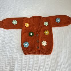 Handmade Baby Girl Cardigan 