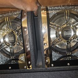 Light Up Speaker Box/W 12 " Woofers, And  Built-in Crossover 