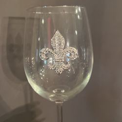 New Orleans Saints Wine glass 