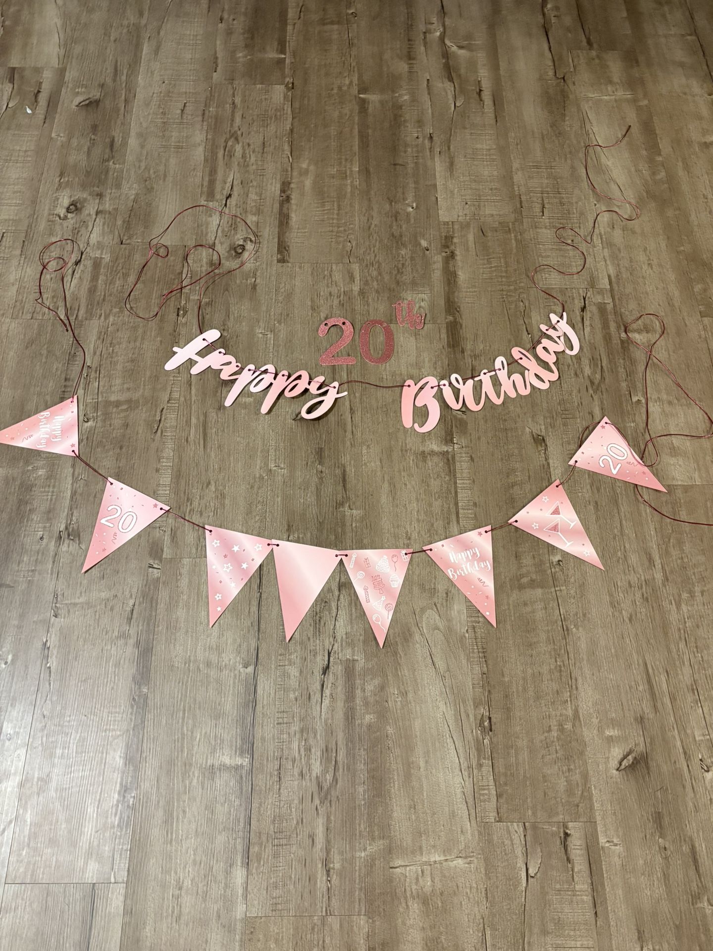 20th Birthday Banner & Ceiling Decorations