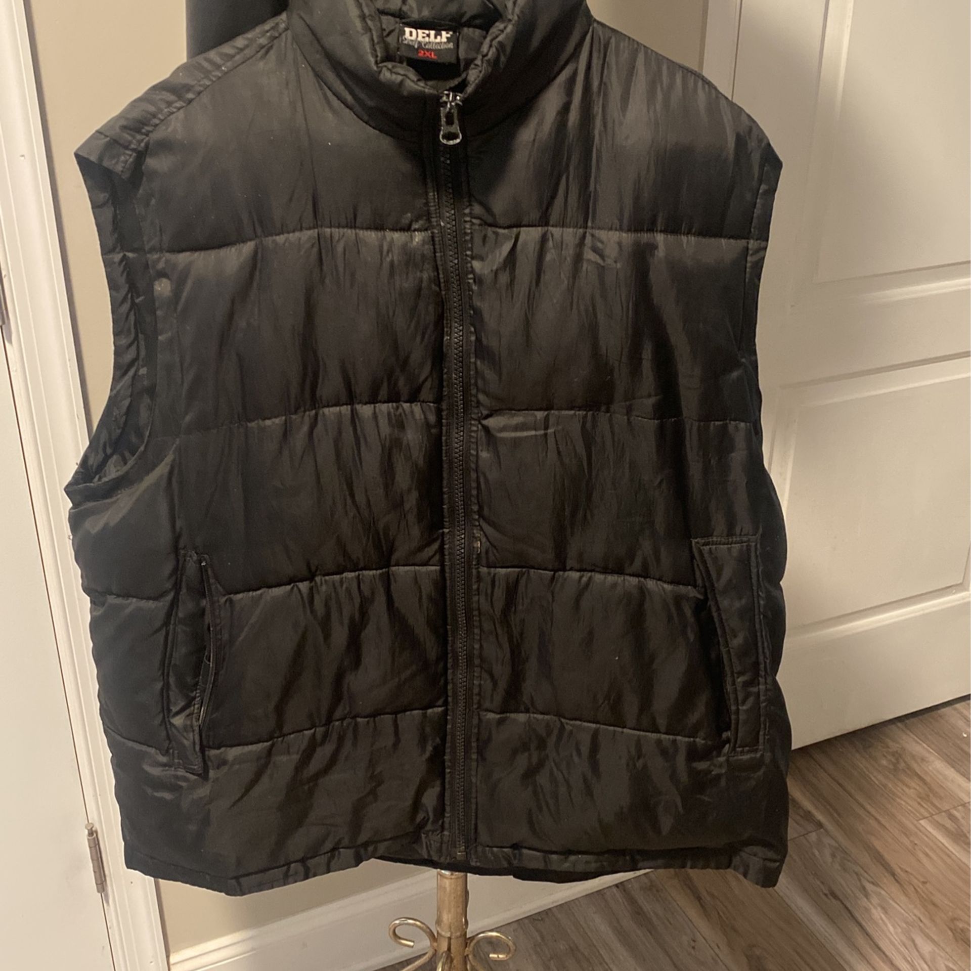MENS DELF QUILTED VEST 3X