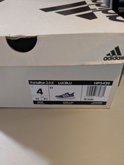 Adidas FORTARUN 2.0K Size 4