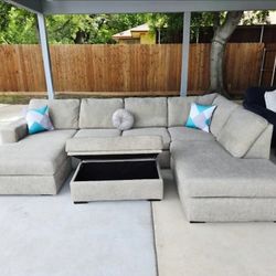 Sofa And Storage Ottoman Brand New York Super Clean And Comfortable 