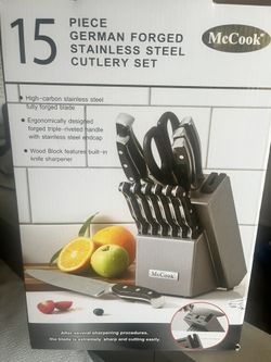 NEW McCook 15pc Knife Set – German Steel + Built-In Sharpener 🔥 💰 $85 Pickup | 🚚 $99 Delivered (Local Only) 