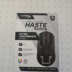 Genuine HyperX PULSEFIRE Haste Wireless Gaming Mouse ULTRA-LIGHTWEIGHT (BLACK)