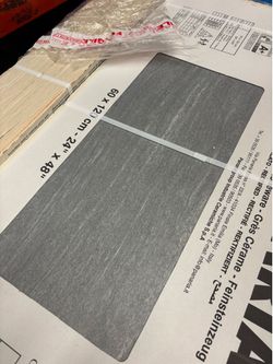 Porcelain Tile 24”x48” (Grey)