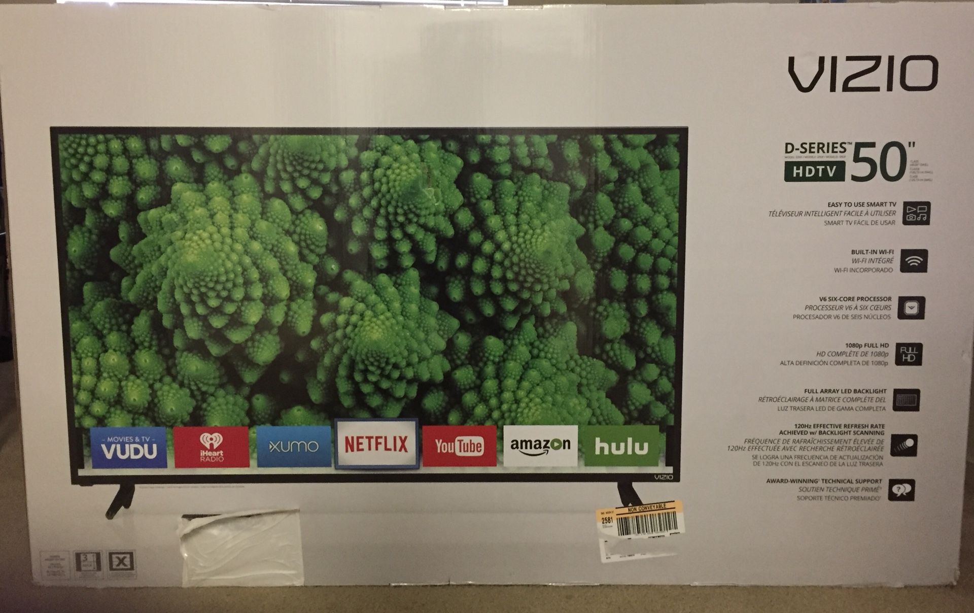 Brand new Vizio 50” Smart TV - D50f-F1