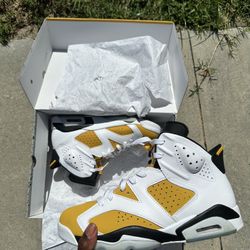 Air Jordan 6 Retro “ Yellow Ochre “ Size 10