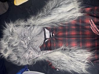 Girl Werewolf Halloween Costume with Fur and Claws