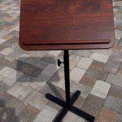 Adjustable Laptop / Reading Table Stand – Wood Top