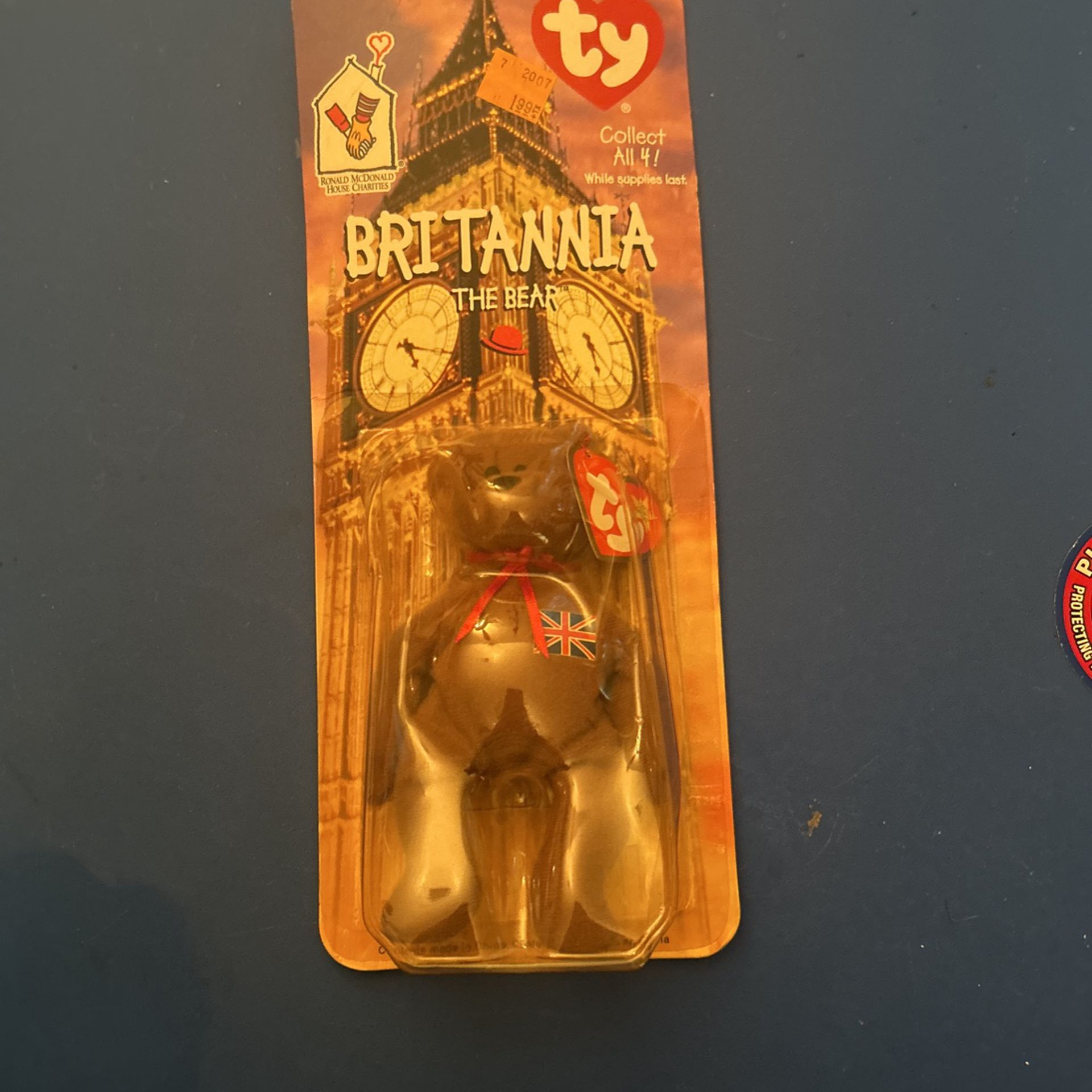 Britannia “The Bear” Ty Beanie Baby