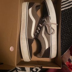 Brown And Light Brown Suede Vans 