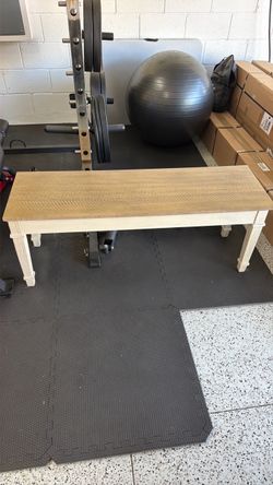 Dining room table bench