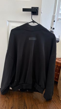 FEAR OF GOD ESSENTIALS Black Patch Hoodie