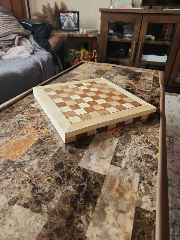 Rustic Handmade Chess Board