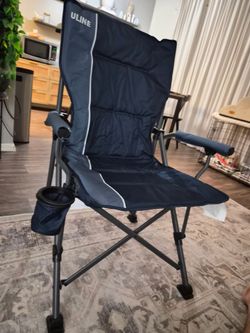 Uline Folding Camp Chair with Cup Holder