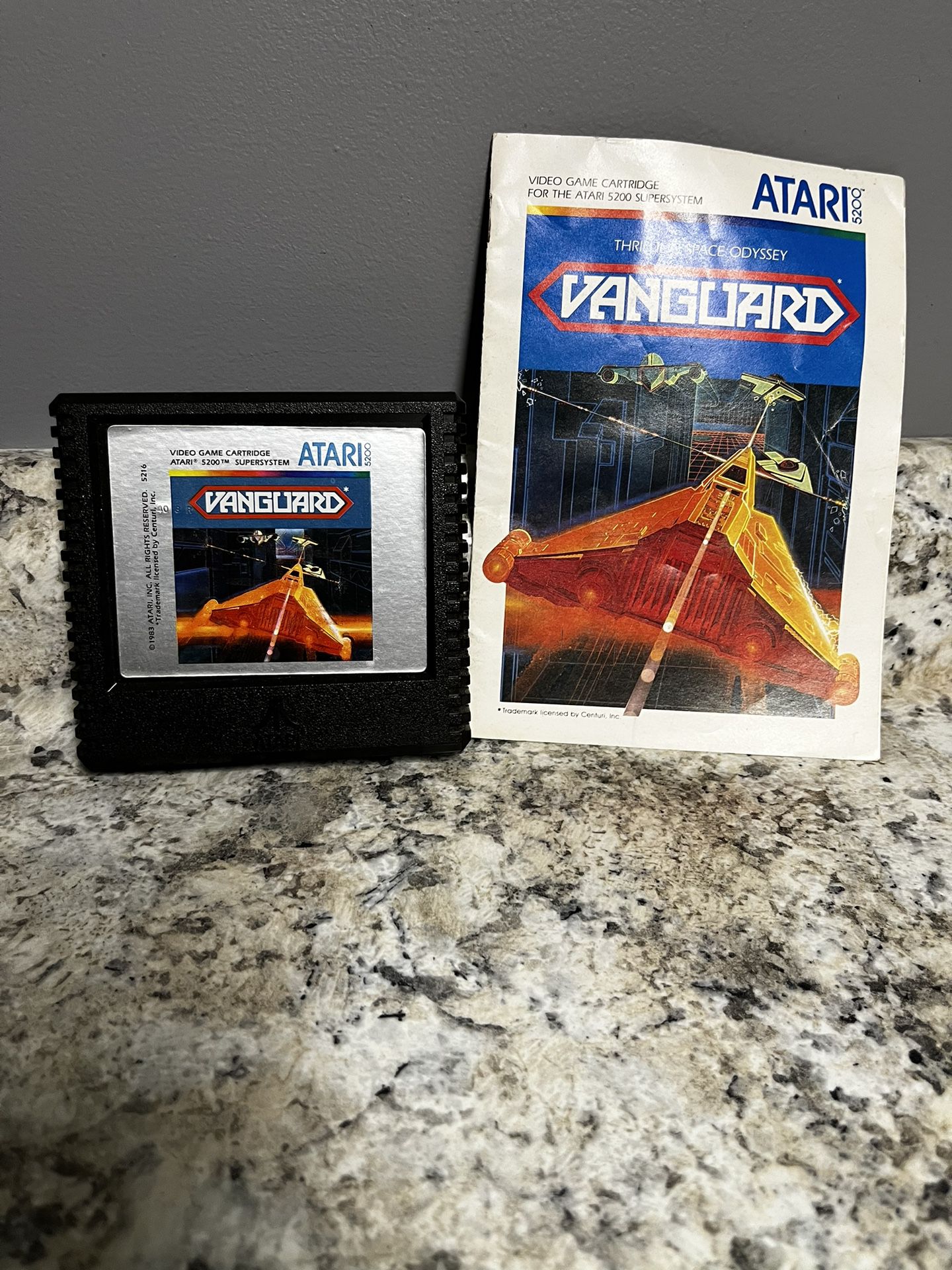  Vanguard (Atari 5200, 1983) Cartridge & Manual Only