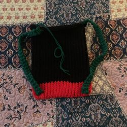 Knitted Drawstring Backpack 