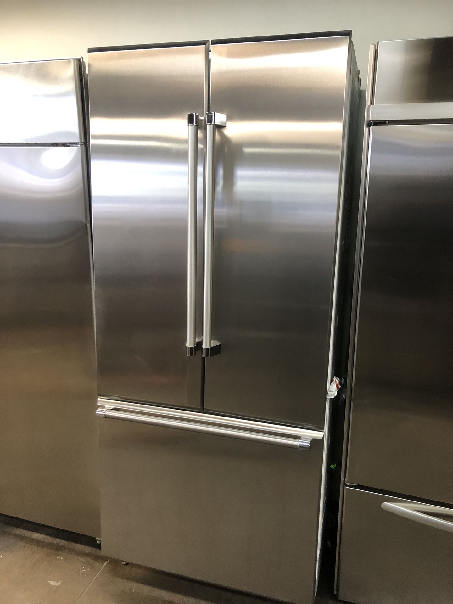 Thermador 36” Stainless Steel Panel Ready Built In French Door Refrigerator 