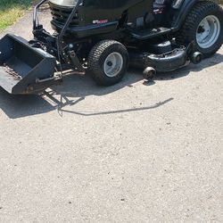 Riding Lawn Mower With Front Scoop