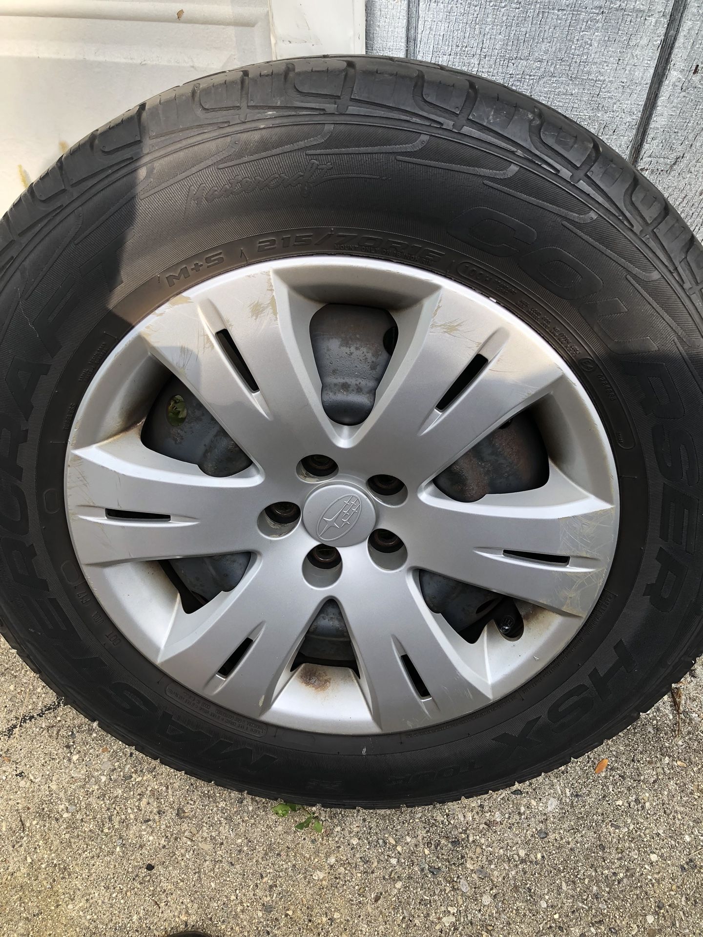 Subaru steel Whels 4 Pieced