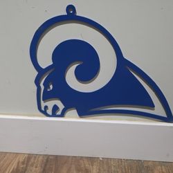 Wall Decoration Rams 12x12 Metal