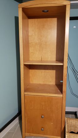 Set of 2 Bookshelves with doors and light