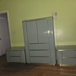 Clothing furniture with bedside tables 