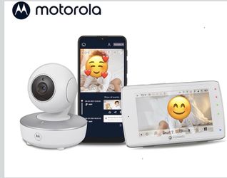 Motorola Nursery Baby Monitor with Camera and Audio, Portable VM36XL WiFi HD Camera, Touchscreen Dis