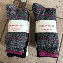 NWT lucky brand women super soft boot socks 12 pairs