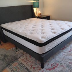 Queen Mattress and Bed Frame 