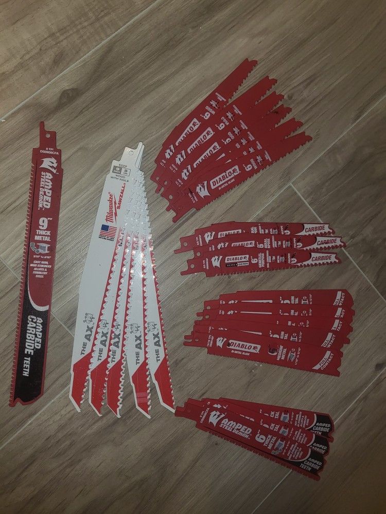 Saw Zaw Blades. At Check Out Just Over $150 