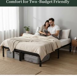 Brand New Sagenest Full Size Bed Frame, 14 Inch Height Metal, Holds 2200lbs. Russell/boulder Area