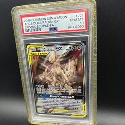 PSA 10 Arceus Dialga Palkia Tag Team (ADP) Alt Art #221
