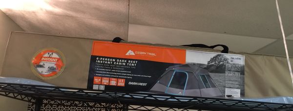 New Ozark Trail 6 Person Dark Rest Instant Cabin Tent For Sale In
