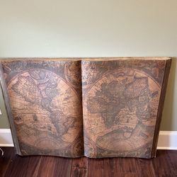 Large World Map Wall Book Picture