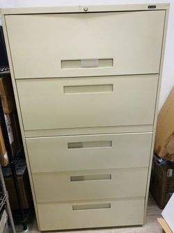 Global Brand 5 Drawer Metal Cabinet for Home or Office