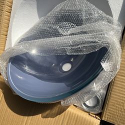 Purple/ blue Bathroom Bowl Sink & Faucet