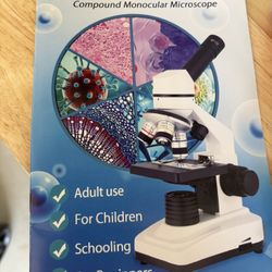 Herwicm Student Compound Microscope Kit 40X–400X with Slides & Phone Adapter