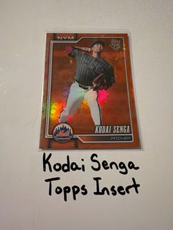 Kodai Senga New York Mets Pitcher Topps Short Print Insert Card.