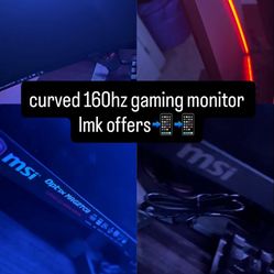 perfect condition no problems MSI 160 Hz gaming monitor