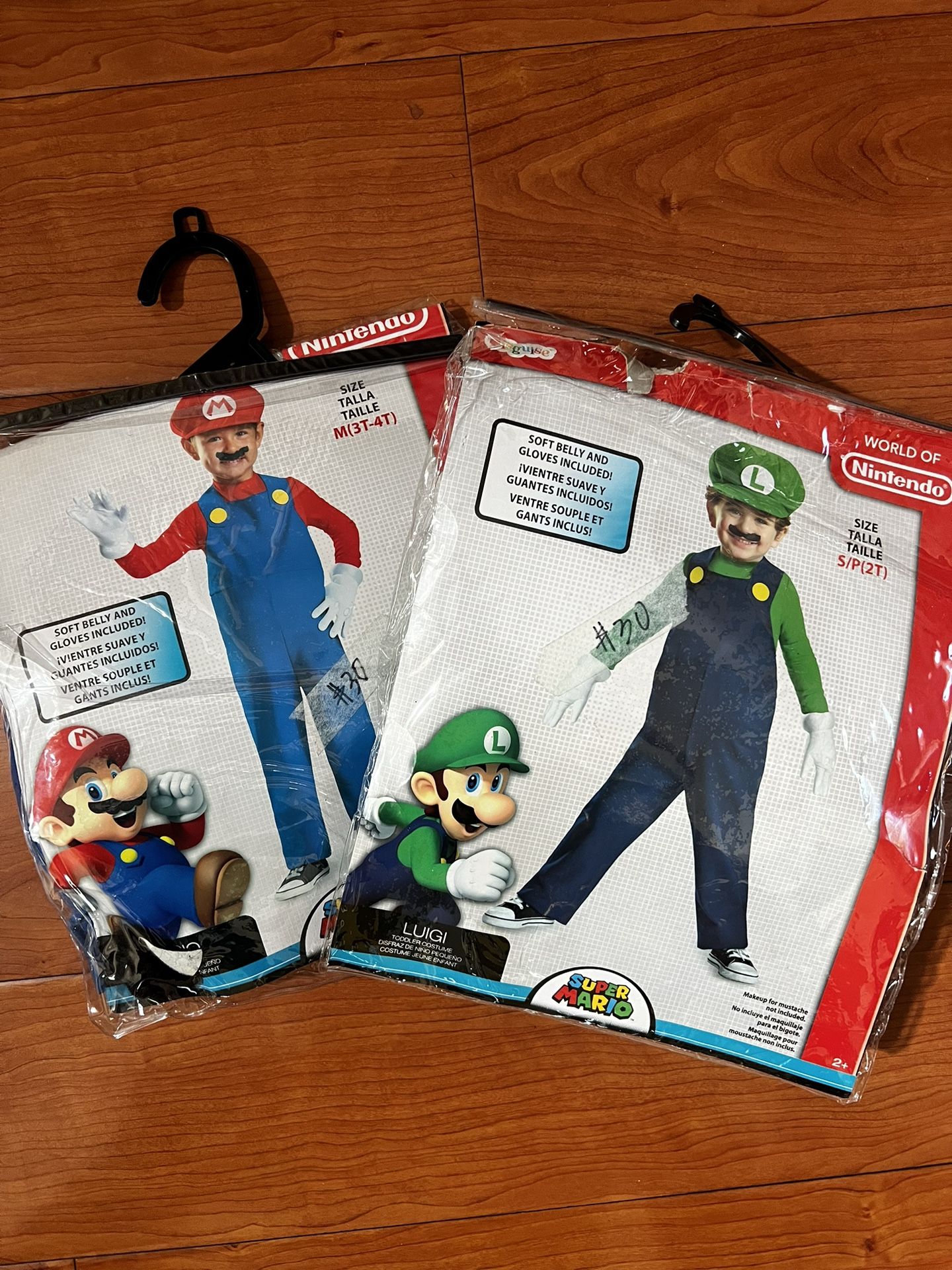 Mario 3t-4t & Luigi 2t Costume