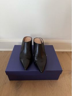 Stuart Weitzman leather mules