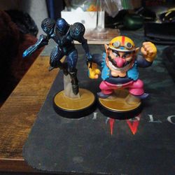Super smash brothers amiibo for Wario and Dark Samus