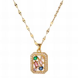 18K GOLD PLATED STAINLESS STEEL NECKLACE  #Perfect for gifting