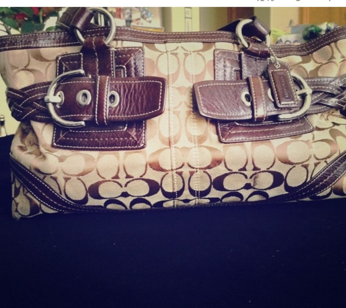 Coach SoHo Braided Tote Bag