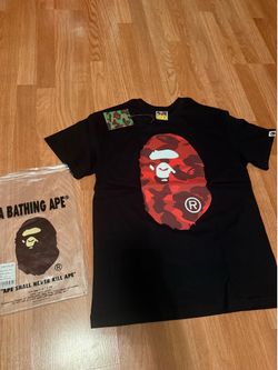 A bathing ape red ape head shirt(size medium)