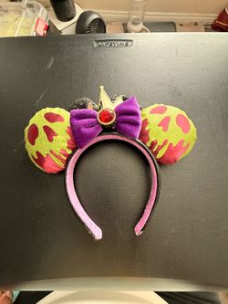 Disney Parks Evil Queen Snow White Poison Apple Minnie Mouse Ear Bow Headband